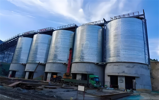 大理螺旋卷板仓施工现场